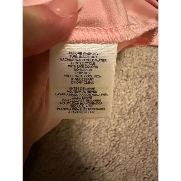 Anne Klein Women's Sleeveless V-Neck Blouse Pink Size M - Picture 9 of 10